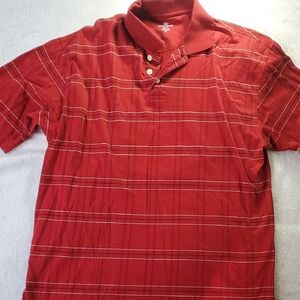 Dockers Stylish Red Golf Polo Shirt Medium